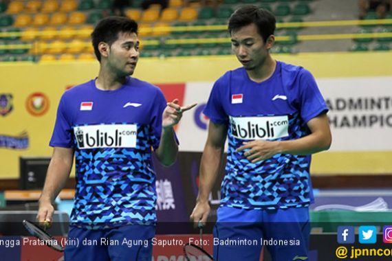 Angga/Rian Samakan Kedudukan, Indonesia 2, India 2 - JPNN.COM