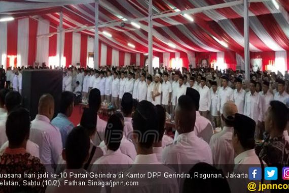 Salah Baca Pancasila Warnai Perayaan Ultah Partai Gerindra - JPNN.COM