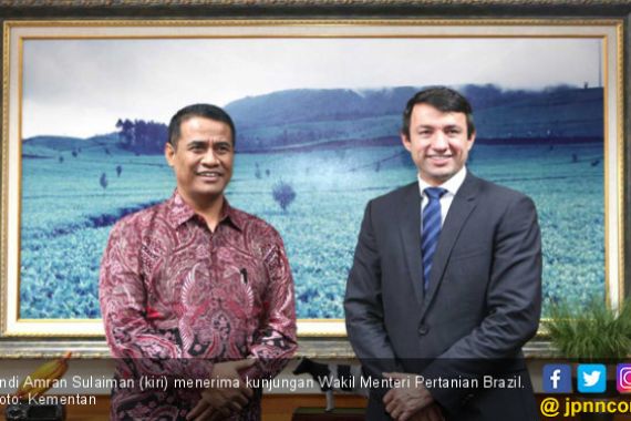 Mentan Amran Terima Kunjungan Wakil Menteri Pertanian Brazil - JPNN.COM
