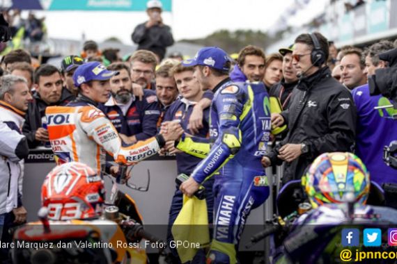 HUT ke-39 Valentino Rossi, Marquez: Saya Harap Dia Menurun - JPNN.COM