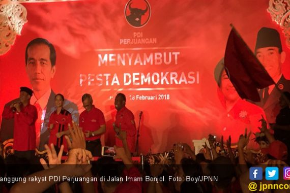 PDIP Sulap Jalan Imam Bonjol jadi Panggung Rakyat - JPNN.COM