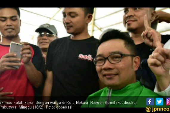 Ridwan Kamil Boyong 300 Tukang Cukur ke Bekasi - JPNN.COM
