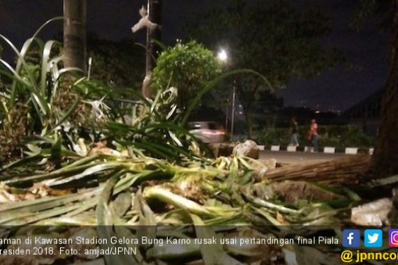 Menteri Basuki Sedih Lihat Kerusakan Taman Stadion GBK - JPNN.COM