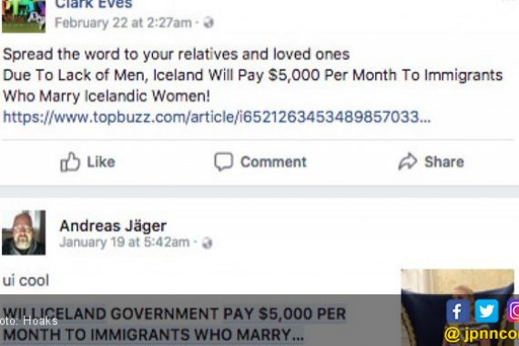 Menikahi Wanita Islandia Dijatah USD 5 Ribu per Bulan? Oh - JPNN.COM