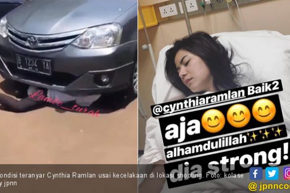 Ditabrak Mobil Saat Shooting, Begini Kondisi Cynthia Ramlan - JPNN.COM