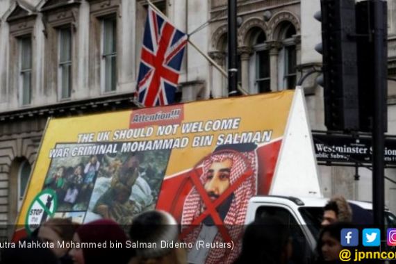 Sambut Pangeran Mohammed, Warga Inggris Gelar Demonstrasi - JPNN.COM