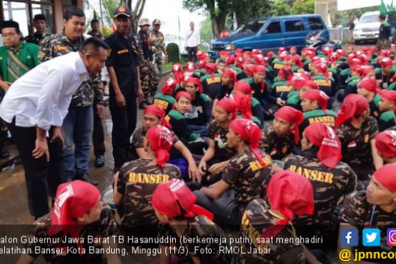 Gembleng Banser, Kang Hasan Tergetar oleh Yaa Lal Wathan - JPNN.COM