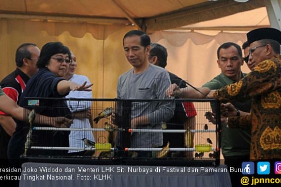 Presiden Jokowi Melepasliarkan 500 Burung di Bogor - JPNN.COM