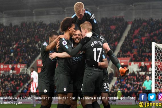 Lihat dan Rasakan Saat Manchester City Pukul Stoke City - JPNN.COM