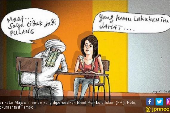 Karikatur Pria Beserban Batal Pulang Murni Hasil Jurnalistik - JPNN.COM