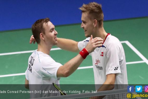 Lagi! Duo Mads Tantang Marcus/Kevin di Semifinal All England - JPNN.COM