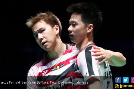 Marcus / Kevin Tumbang, Indonesia vs Thailand Imbang - JPNN.COM