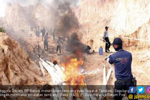 Penambangan Pasir Darat Liar Kembali Marak di Batam - JPNN.COM