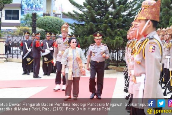 Begini Cara Mabes Polri Sambut Kunjungan Megawati - JPNN.COM