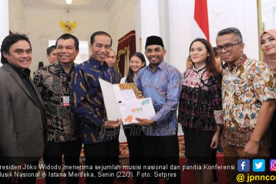 Jokowi Minta Musisi Membuat Visi Misi Musik Nasional 2050 - JPNN.COM