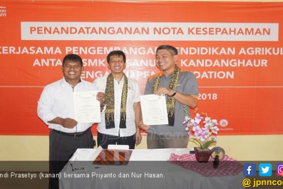 Japfa Foundation Gandeng SMK Hasanudin Indramayu - JPNN.COM