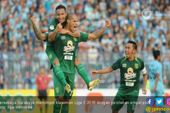 Persebaya Surabaya Pimpin Klasemen Liga 1 2018 - JPNN.COM