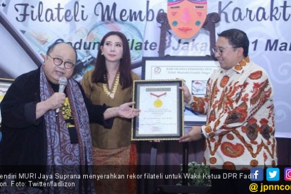 Ketekunan Berfilateli Antar Fadli Zon Sabet 4 Rekor MURI - JPNN.COM