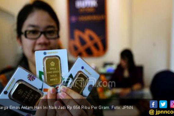 Harga Emas Antam Hari Ini Naik Jadi Rp 654 Ribu Per Gram - JPNN.COM