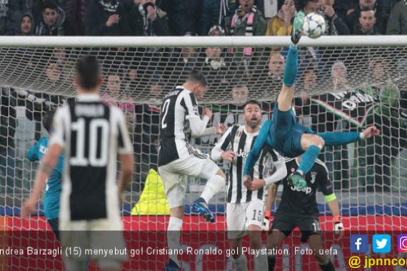 Bek Juventus: Gol Cristiano Ronaldo Seperti di Playstation - JPNN.COM