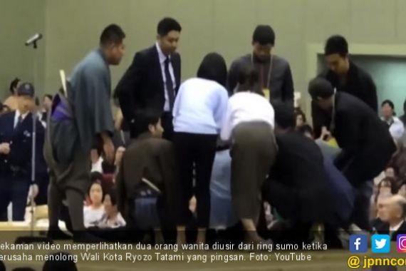 Berniat Menolong, Dua Wanita Jepang Dituding Nodai Ring Sumo - JPNN.COM