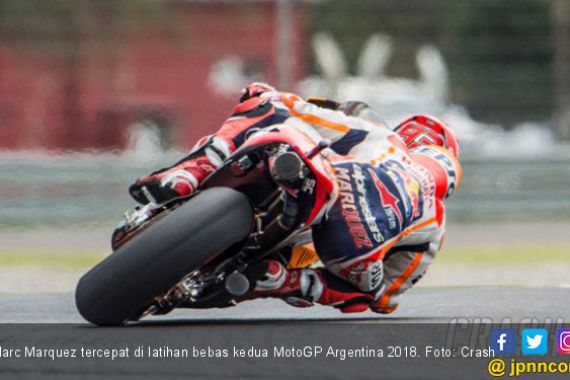 FP2 MotoGP Argentina: Marquez Tercepat, Dovizioso Terakhir - JPNN.COM