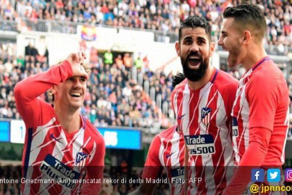 Derbi Madrid Berakhir 1-1, Ronaldo dan Griezmann Catat Rekor - JPNN.COM