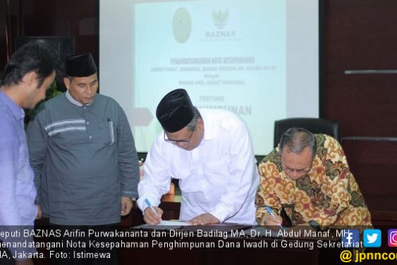 Ditjen Peradilan Agama Salurkan Dana Perkara Cerai ke BAZNAS - JPNN.COM