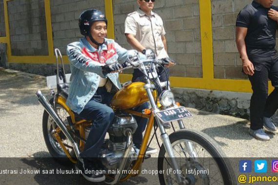 Demi Dana Kampanye, Pak Jokowi Lelang Motor Chopper Kesayangan - JPNN.COM
