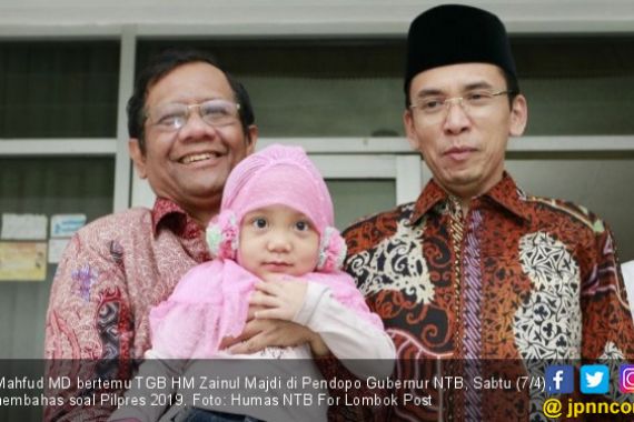 Pilpres 2019: Misteri Senyuman Mahfud MD dan Zainul Majdi - JPNN.COM