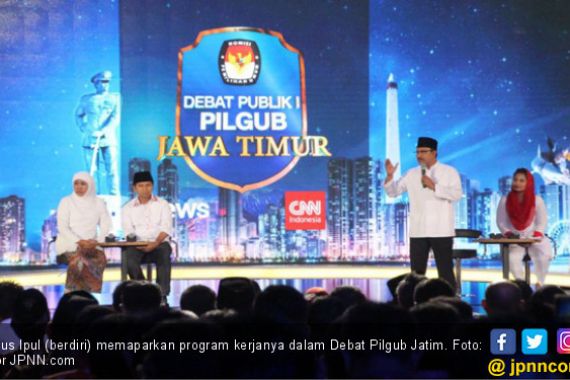 Debat Pilgub Jatim, Gus Ipul - Puti Beber Pengembangan Madin - JPNN.COM