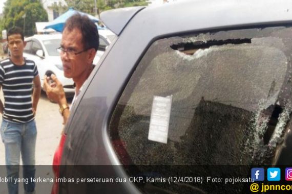 Rebutan Lahan Parkir, Dua OKP Bentrok, Sejumlah Mobil Rusak - JPNN.COM