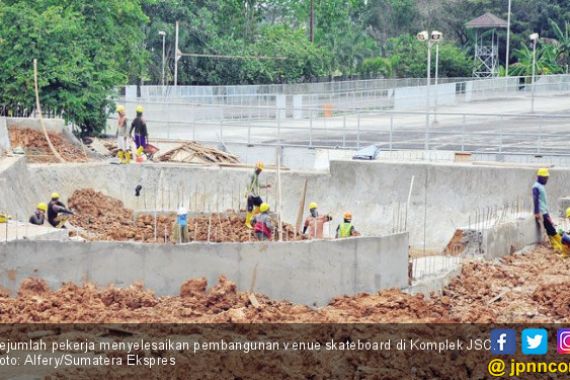 Lihat Nih, Venue Skate Board Asian Games 2018 Belum Tuntas - JPNN.COM