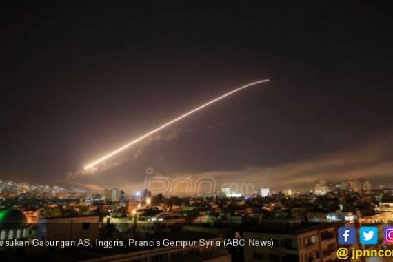 Amerika Serikat, Inggris dan Prancis Bombardir Syria - JPNN.COM