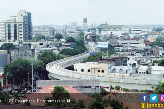 Jarak Tempuh Uji Dinamis LRT Palembang sudah Sampai Bandara - JPNN.COM