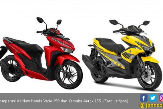 Komparasi All New Honda Vario 150 dan Yamaha Aerox 155 - JPNN.COM