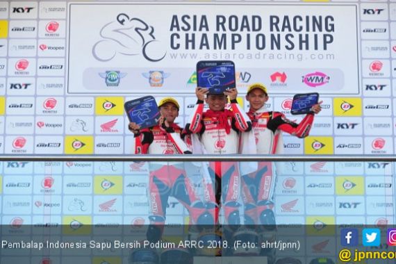 Hebat! 3 Pembalap Indonesia Sapu Bersih Podium ARRC 2018 - JPNN.COM