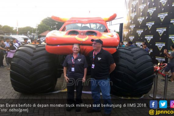 Monster Truck di IIMS 2018, Pernah Terbang Hingga 12 Meter - JPNN.COM