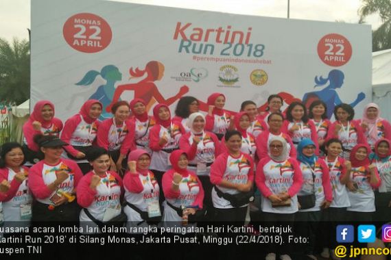 Ibu Nanny Hadi Tjahjanto Menghadiri ‘Kartini Run 2018’ - JPNN.COM