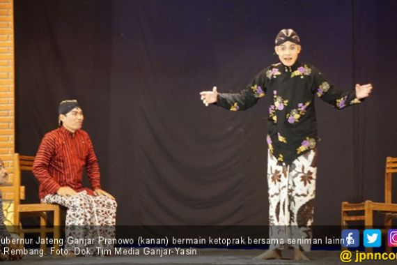 Ikut Main Ketoprak di Rembang, Ganjar Jadi Pangeran - JPNN.COM