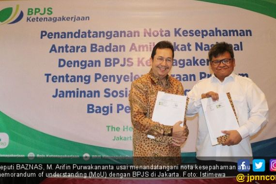 BPJS Ketenagakerjaan Gandeng BAZNAS Bantu Mustahik - JPNN.COM