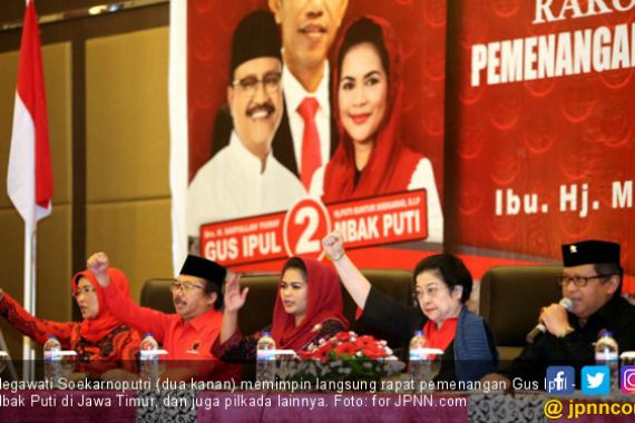 Bu Mega Satukan Pemenangan Gus Ipul - Mbak Puti dan Jokowi - JPNN.COM