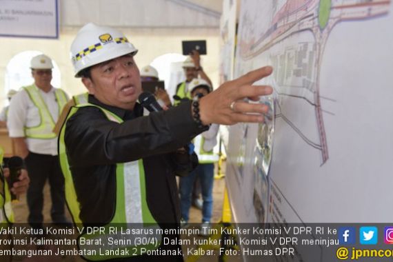 Komisi V Mengawal Pembangunan Jembatan Landak 2 Pontianak - JPNN.COM