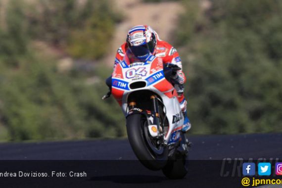 Andrea Dovizioso Pecundangi Marquez di FP1 MotoGP Spanyol - JPNN.COM