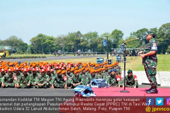 Mayjen Agung Risdhianto Tinjau Gelar Pasukan PPRC TNI - JPNN.COM
