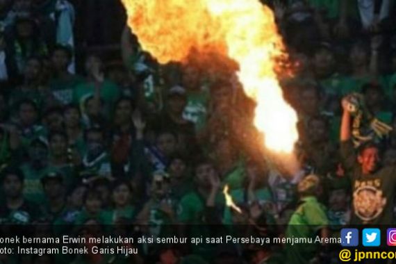 Bonek Sembur Api Is Back saat Persebaya Hajar Arema - JPNN.COM