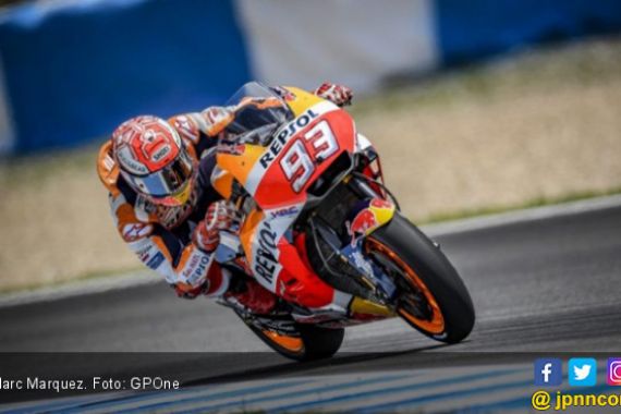 Kerikil pun Tak Bisa Mengadang Marquez di MotoGP Spanyol - JPNN.COM