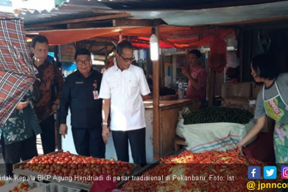 Kepala BKP Kementan Sidak ke Pasar Sukaramai Pekanbaru - JPNN.COM