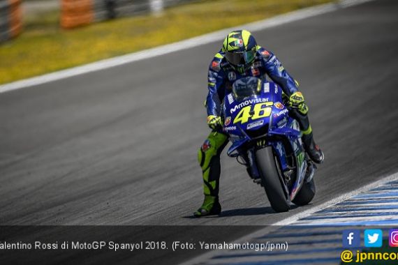 Finis Ke-5 di MotoGP Spanyol, Rossi Mulai Putus Asa - JPNN.COM