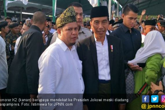 Honorer K2 Riau Sempat Adang Presiden Jokowi - JPNN.COM